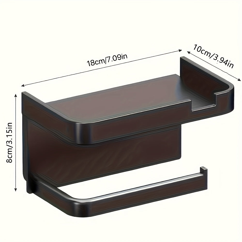 Porte-Papier Toilette Murale avec Étagère – Pratique et Élégant