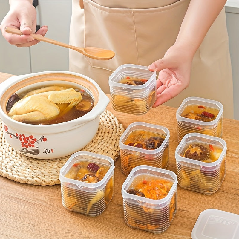 Set de 7 Contenants de Rangement pour Aliments, avec Couvercles