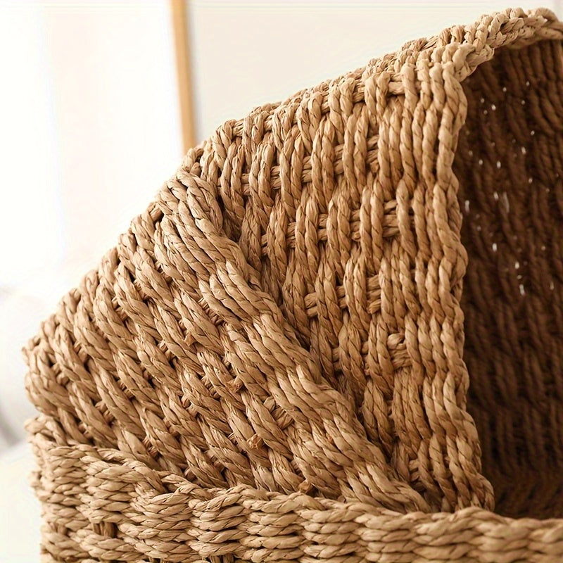 3 paniers de rangement tressé