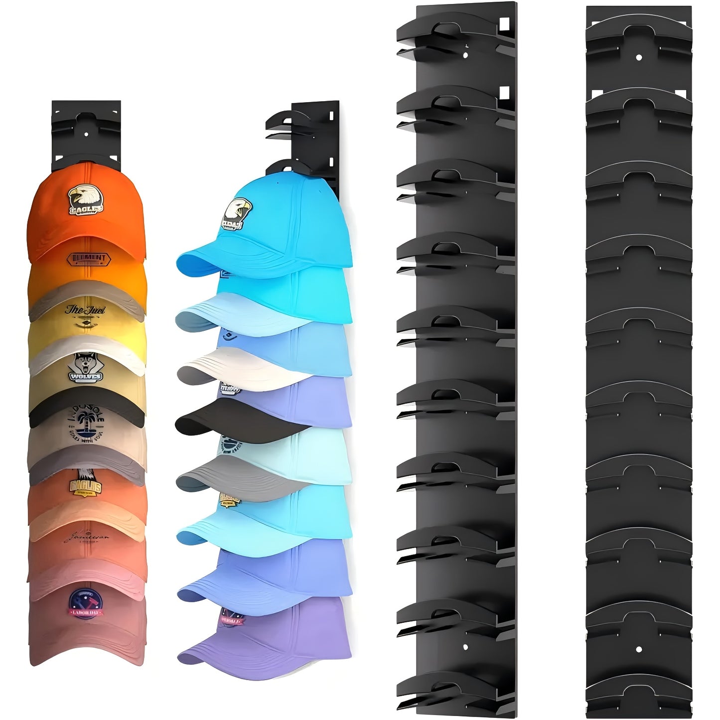 Support Mural à Casquettes – 16 Emplacements