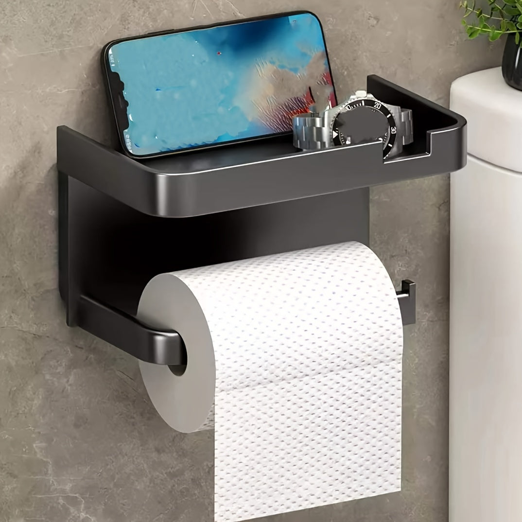 Porte-Papier Toilette Murale avec Étagère – Pratique et Élégant