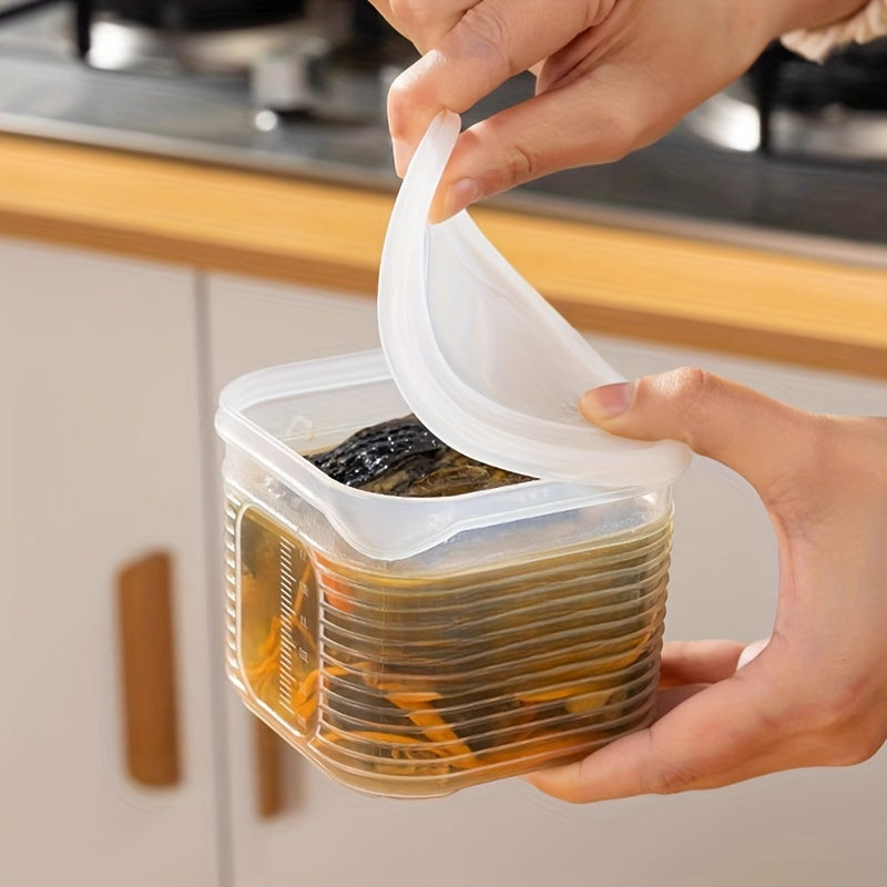 Set de 7 Contenants de Rangement pour Aliments, avec Couvercles